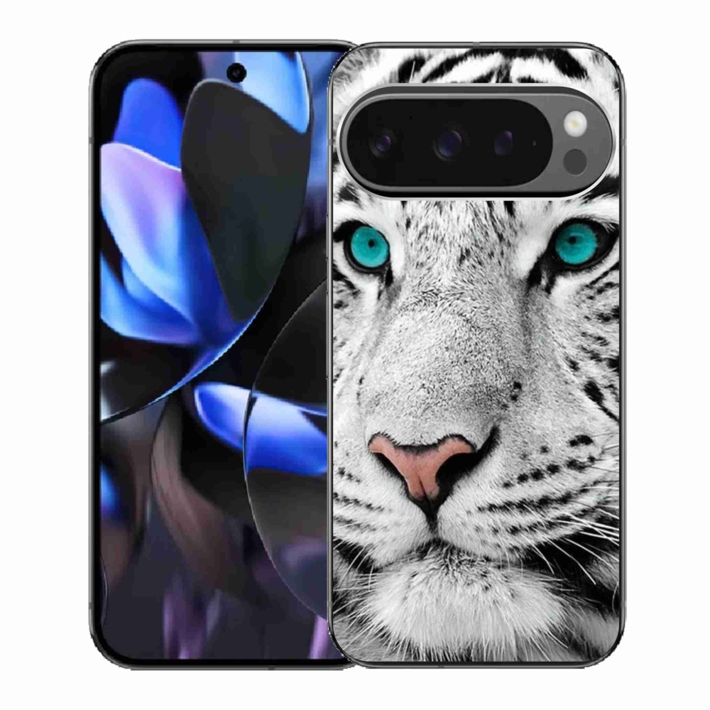 Zselés borítás mmCase a Google Pixel 9 Pro számára - fehér tigris