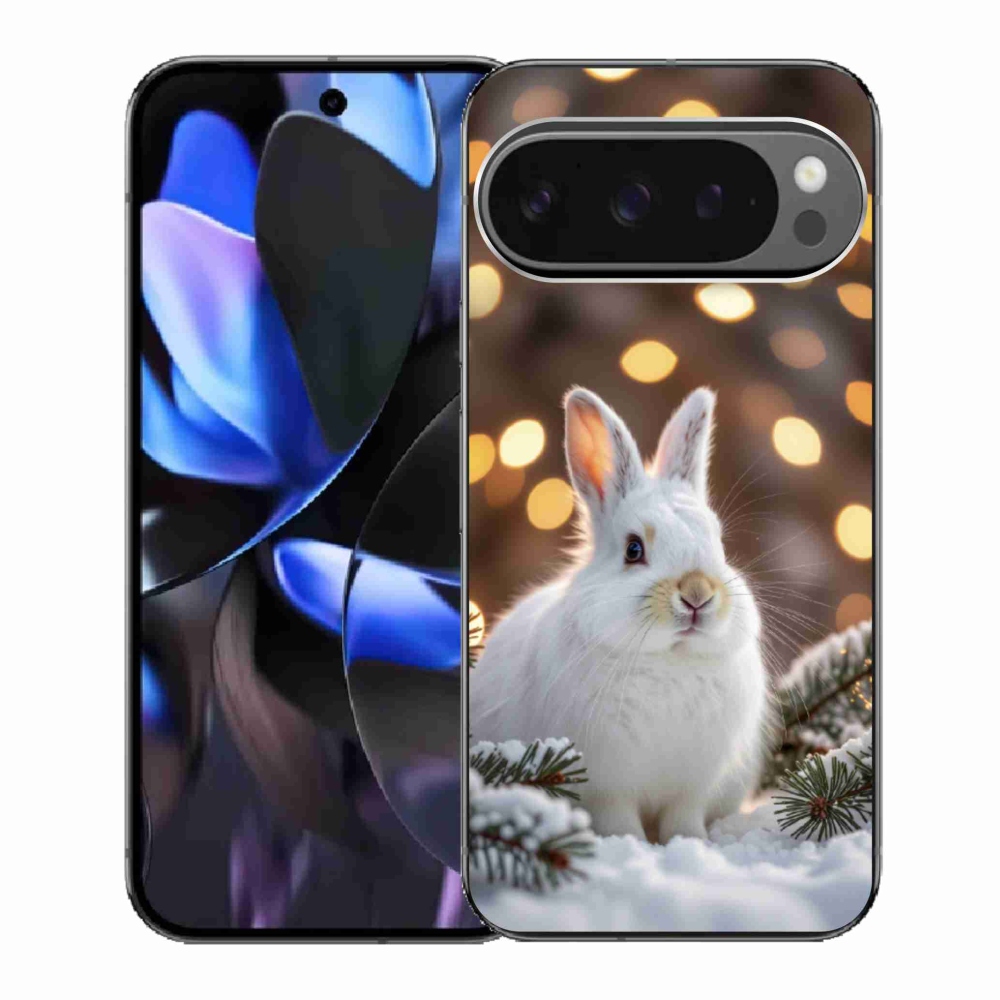 Zselés borítás mmCase a Google Pixel 9 Pro számára - fehér nyúl