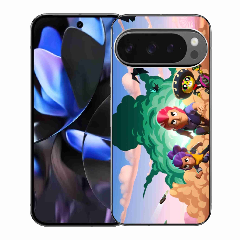 Gél borítás mmCase a Google Pixel 9 Pro számára - bravúros csillagok