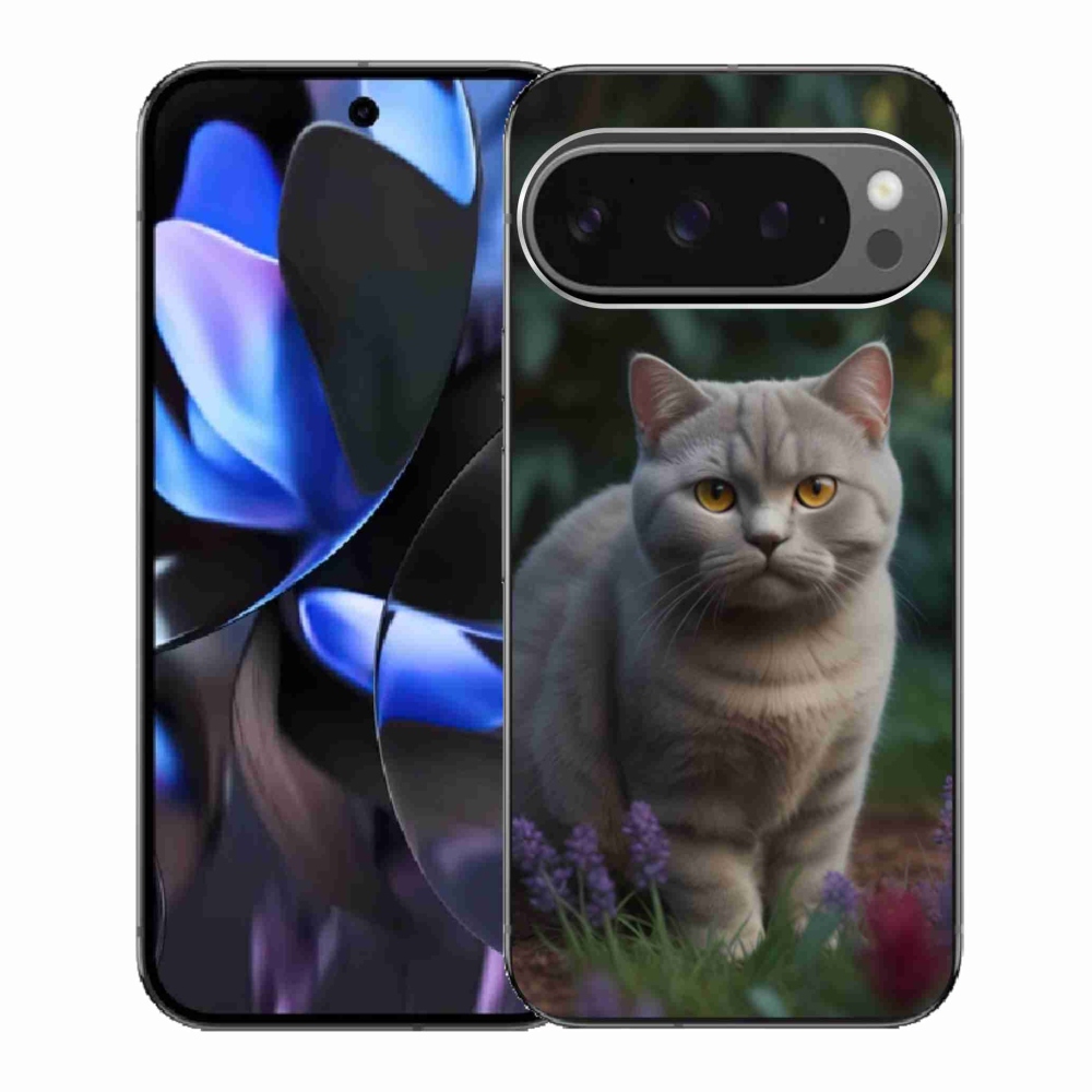 Zselés borítás mmCase a Google Pixel 9 Pro számára - brit macska