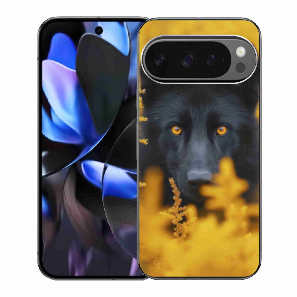 Zselés borítás mmCase a Google Pixel 9 Pro-hoz - fekete farkas 2