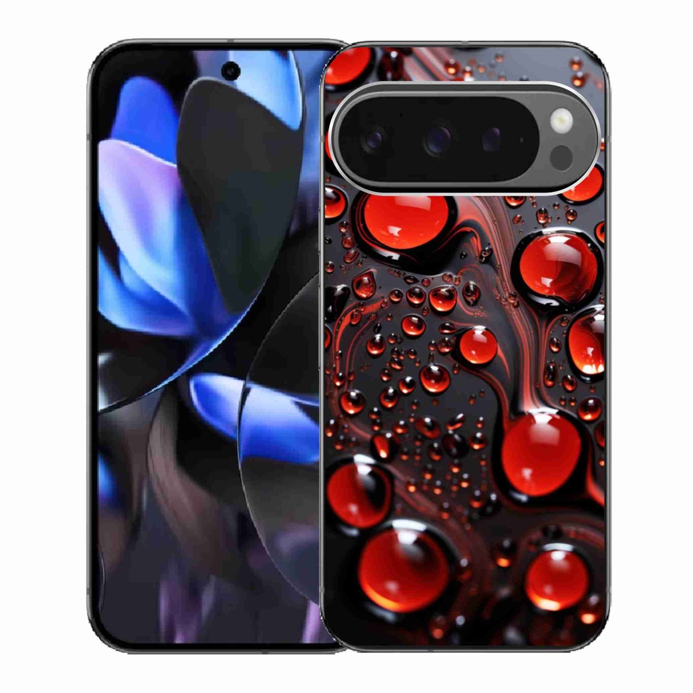 Zselés borítás mmCase a Google Pixel 9 Pro-hoz - piros csepp 2