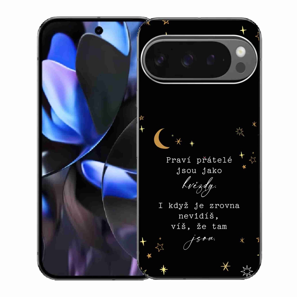 Gél borítás mmCase a Google Pixel 9 Pro számára - Idézet 6 fekete háttér
