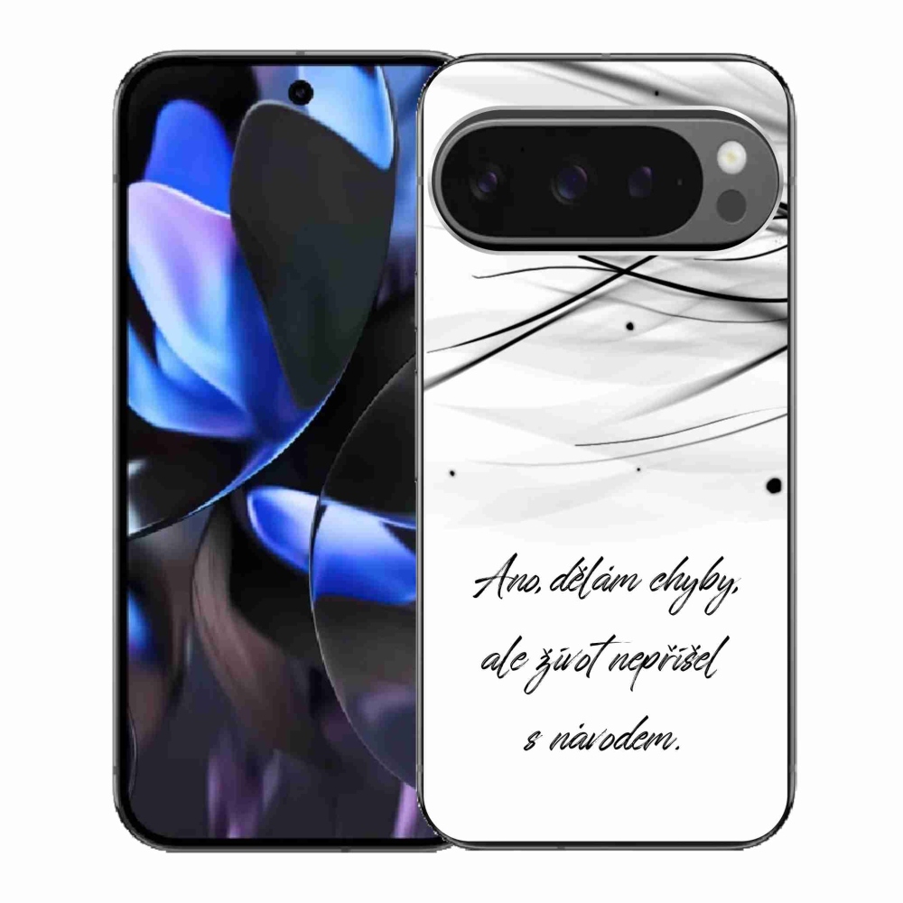 Gél borítás mmCase a Google Pixel 9 Pro számára - idézem fehér háttér