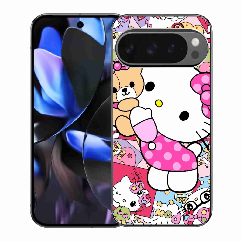 Gél borítás mmCase a Google Pixel 9 Pro számára - aranyos cica