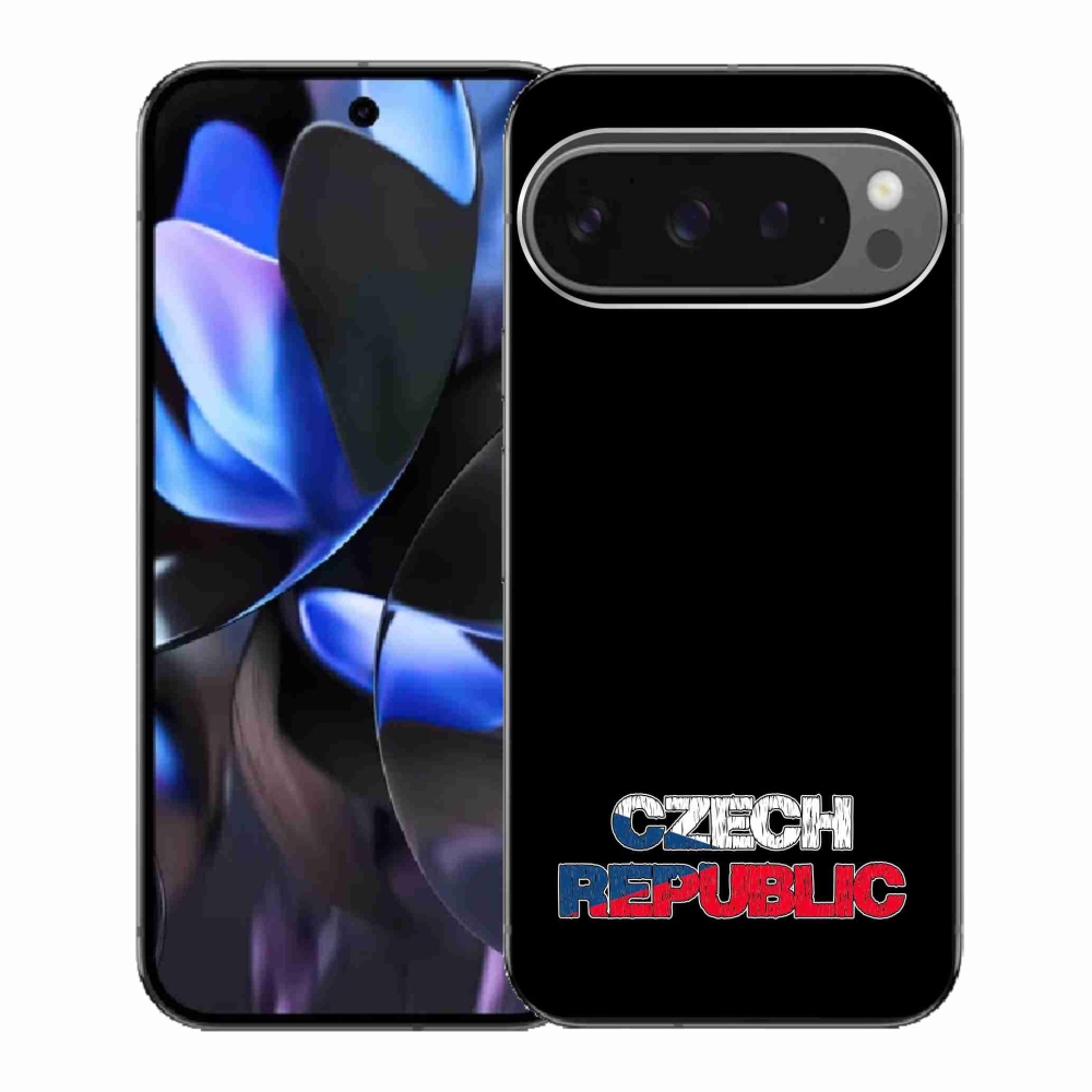 Gél borítás mmCase a Google Pixel 9 Pro-hoz - Csehország fekete háttérrel