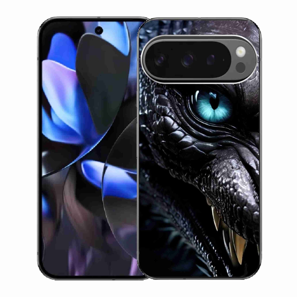 Zselés borítás mmCase a Google Pixel 9 Pro számára - sárkány nézet