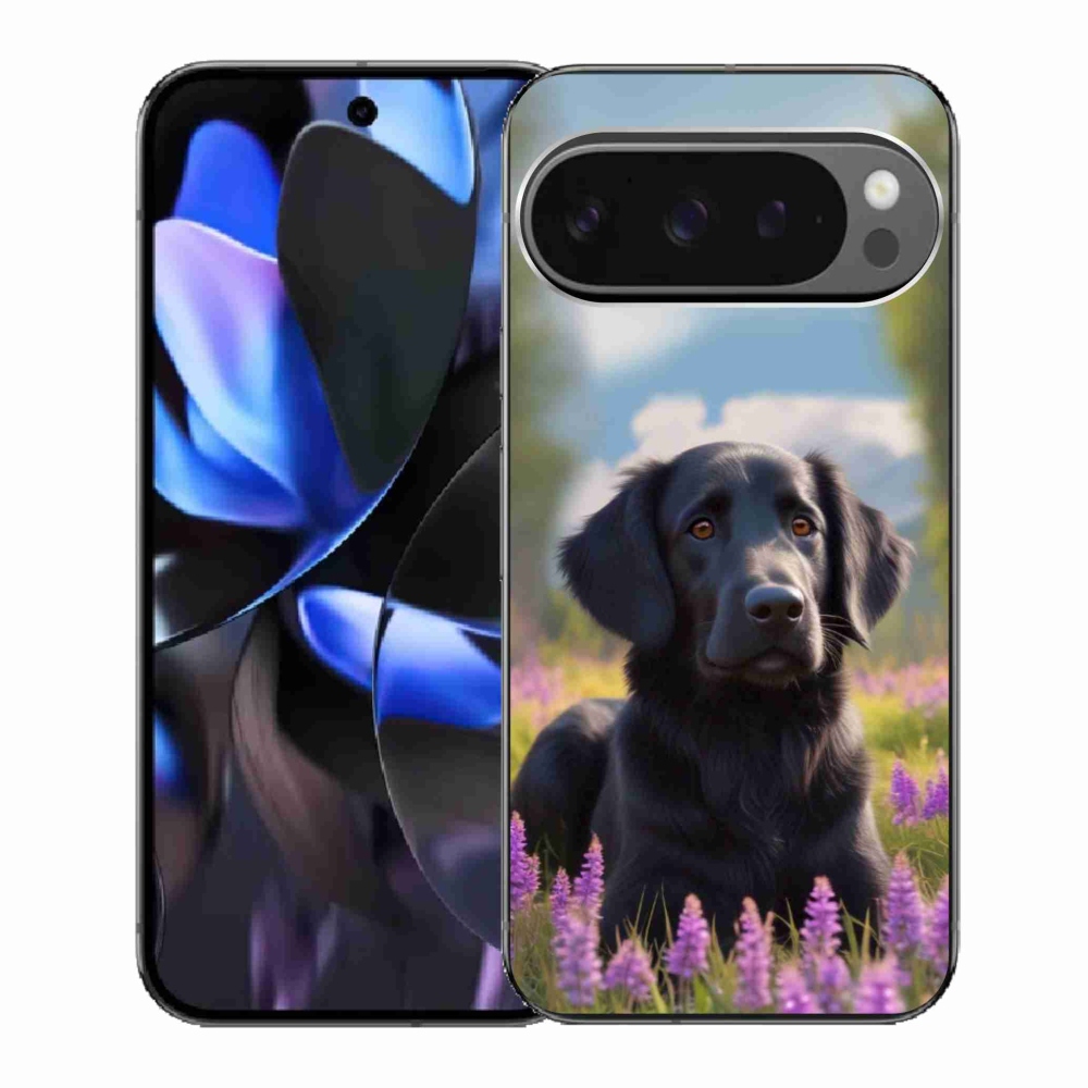 Gél borítás mmCase a Google Pixel 9 Pro számára - elegáns fekete retriever