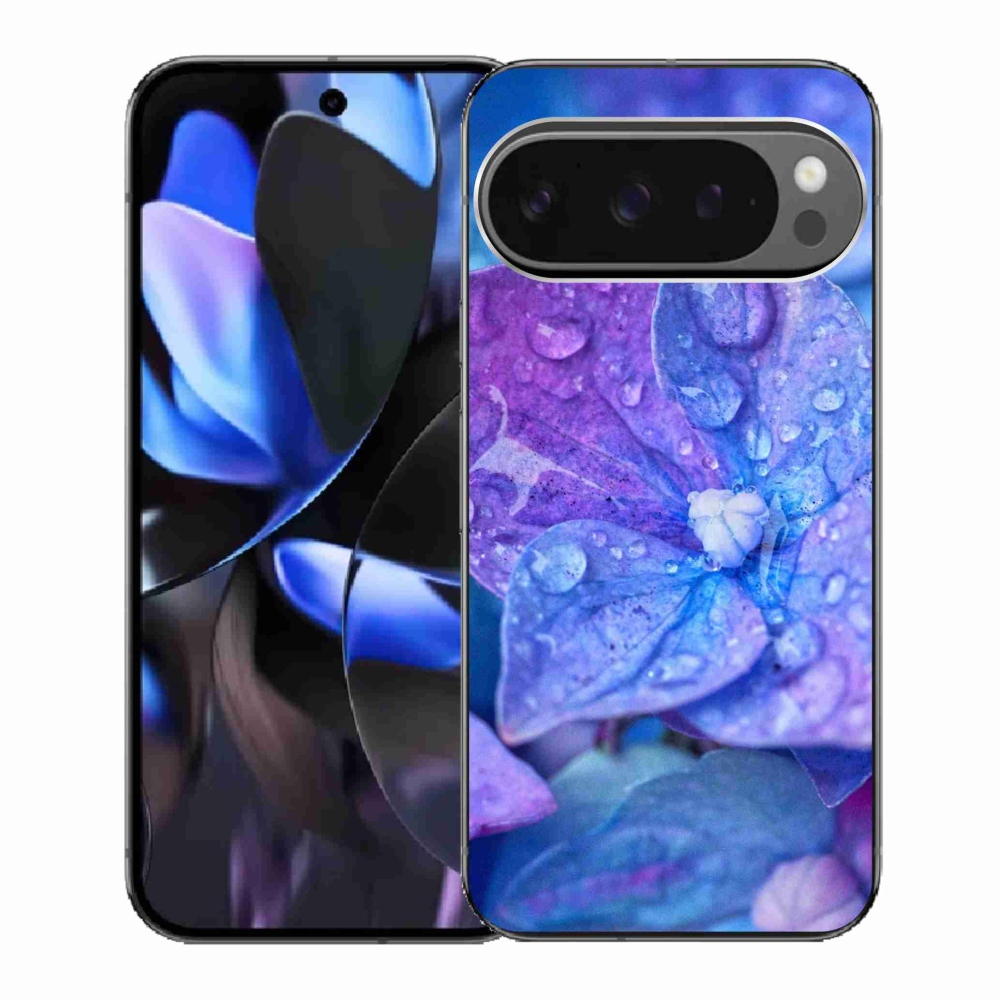 Zselés borítás mmCase a Google Pixel 9 Pro számára - lila virág