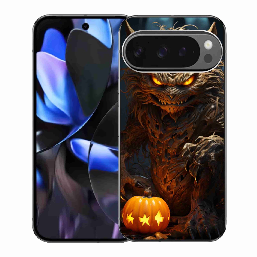 Gél borítás mmCase a Google Pixel 9 Pro számára - Halloween szörnyeteg