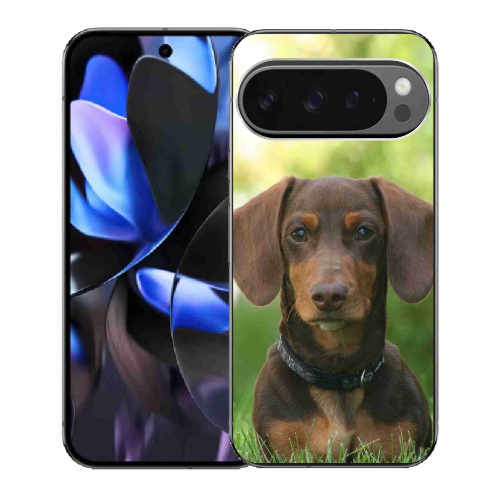 Zselés borítás mmCase a Google Pixel 9 Pro-hoz - barna tacskó