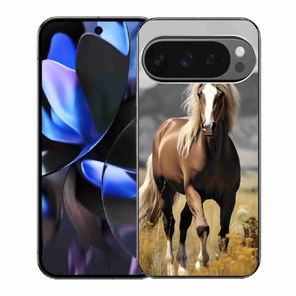 Zselés borítás mmCase a Google Pixel 9 Pro-hoz - barna ló 1