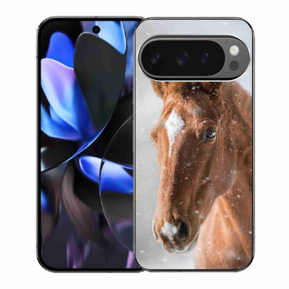 Zselés borítás mmCase a Google Pixel 9 Pro-hoz - barna ló 2