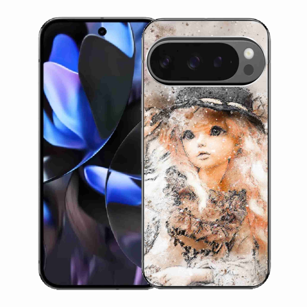 Gél borítás mmCase a Google Pixel 9 Pro számára - lány kalapban
