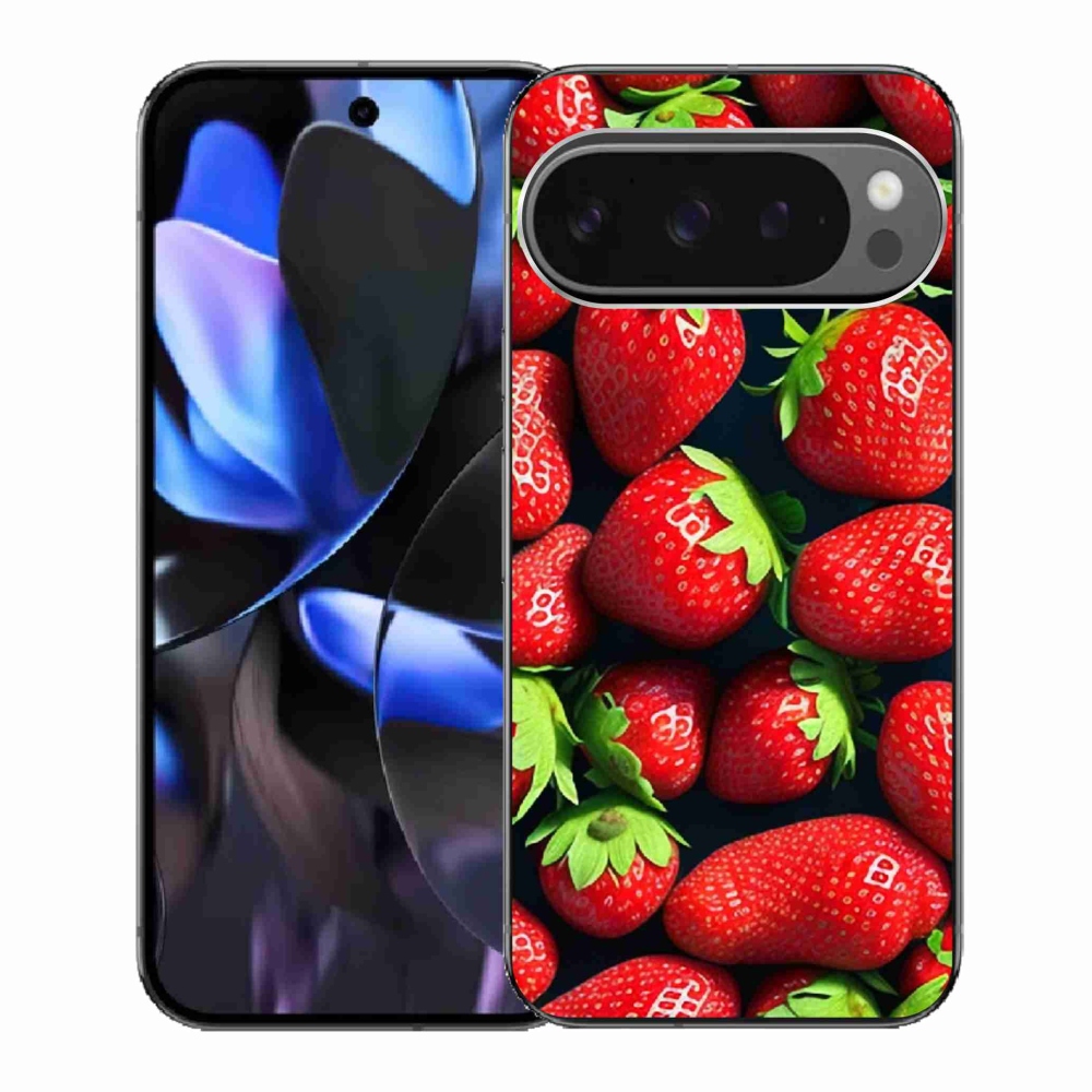 Gél borítás mmCase a Google Pixel 9 Pro számára - eper