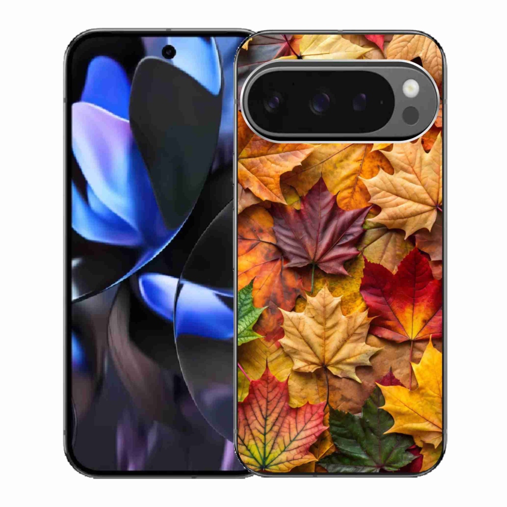 Gél borítás mmCase a Google Pixel 9 Pro számára - juharlevelek 2