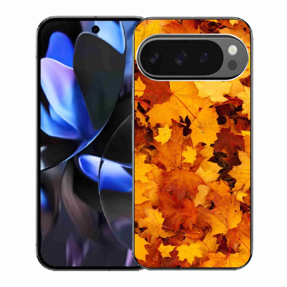 Gél borítás mmCase a Google Pixel 9 Pro számára - juharlevelek