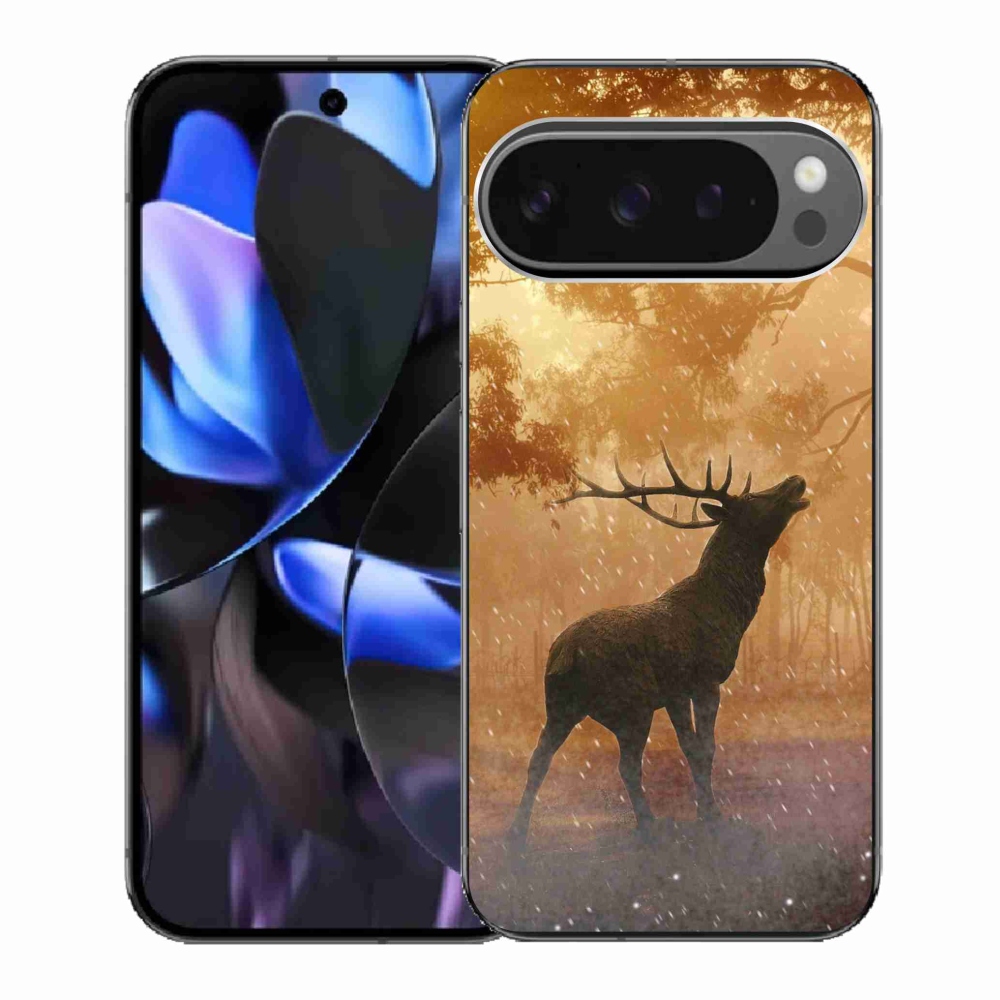 Zselés borítás mmCase a Google Pixel 9 Pro számára - szarvas a vadászaton