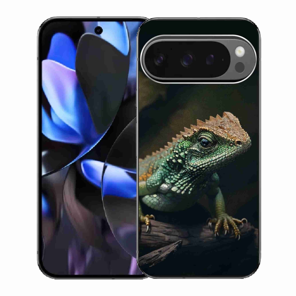 Zselés borítás mmCase a Google Pixel 9 Pro számára - gyík