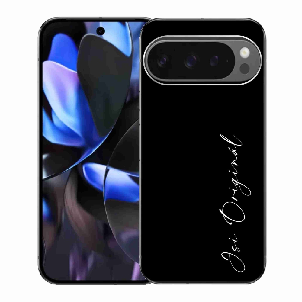 Gél borító mmCase a Google Pixel 9 Pro - Ön az eredeti fekete háttérrel