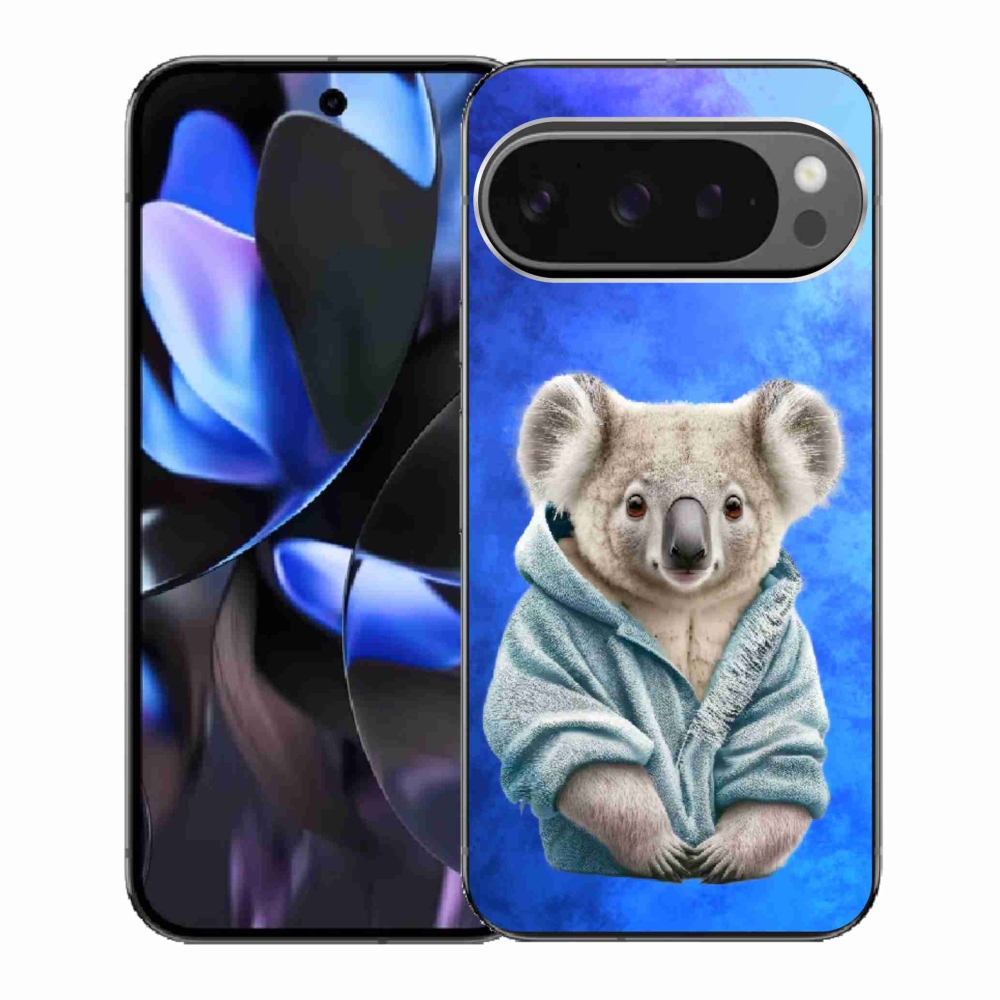 Gél borítás mmCase a Google Pixel 9 Pro számára - koala pulóverben