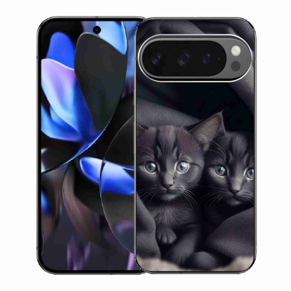Zselés borítás mmCase a Google Pixel 9 Pro számára - cat duo