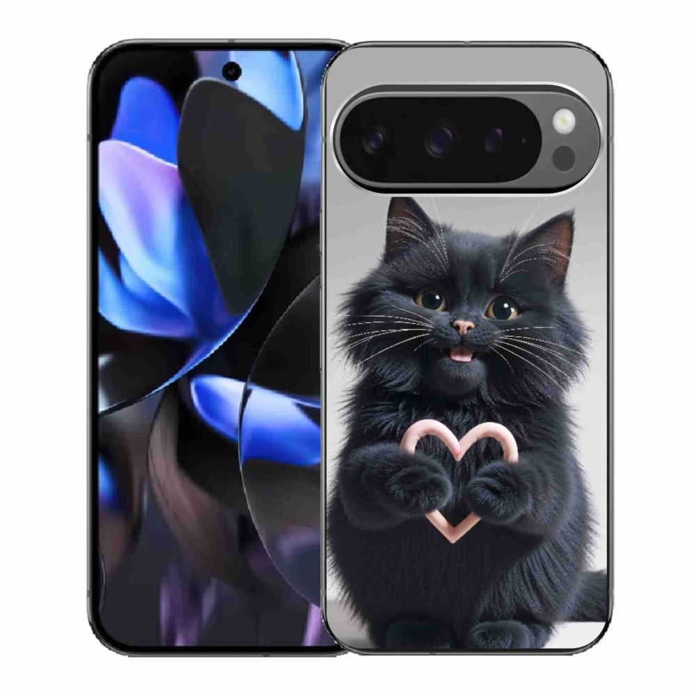 Gél borítás mmCase a Google Pixel 9 Pro számára - macskaszerelem 3