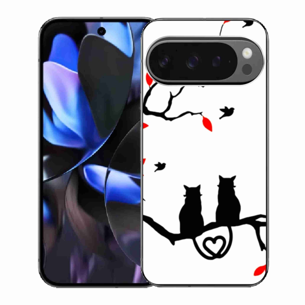 Gél borítás mmCase a Google Pixel 9 Pro számára - macska szeretet