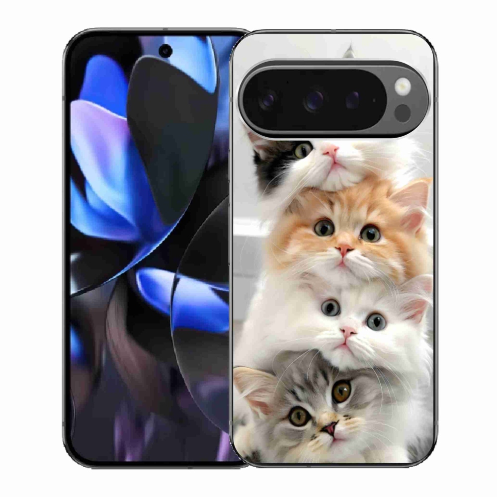 Gél borítás mmCase a Google Pixel 9 Pro számára - macska banda