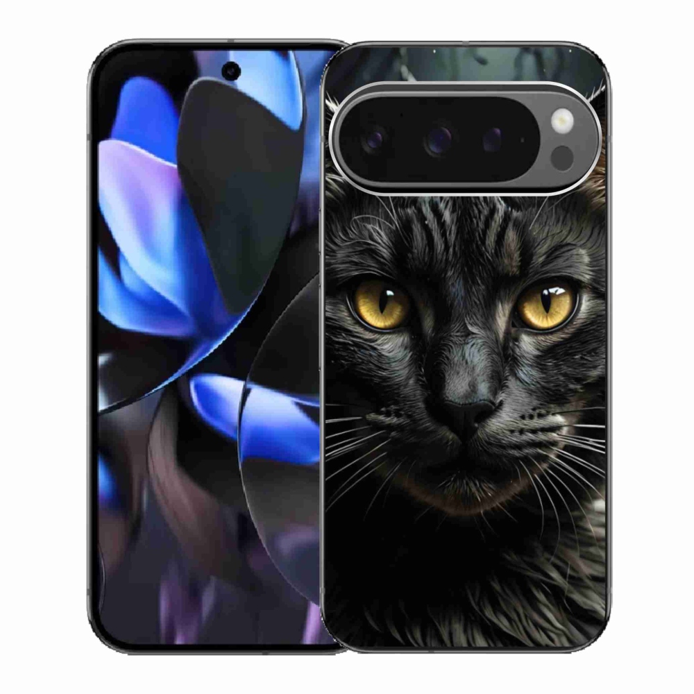 Zselés borítás mmCase a Google Pixel 9 Pro számára - cat view 3
