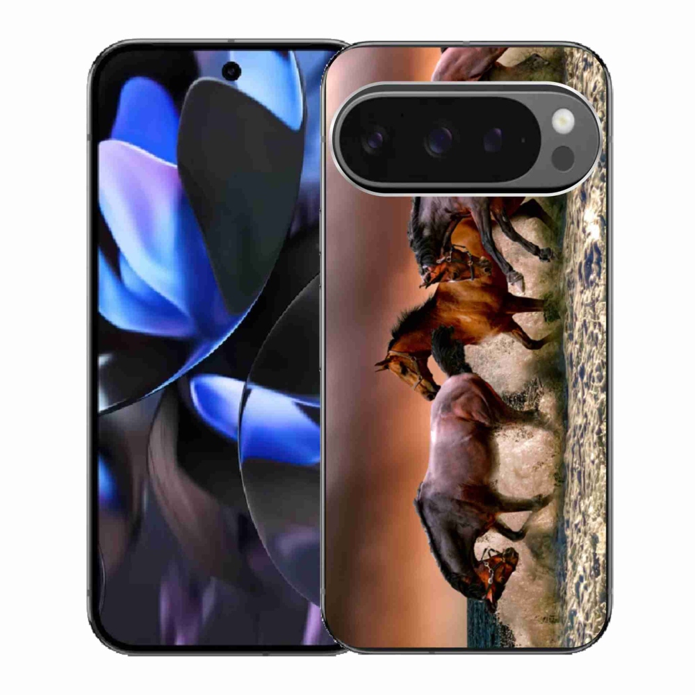 Gél borítás mmCase a Google Pixel 9 Pro számára - Ló 1
