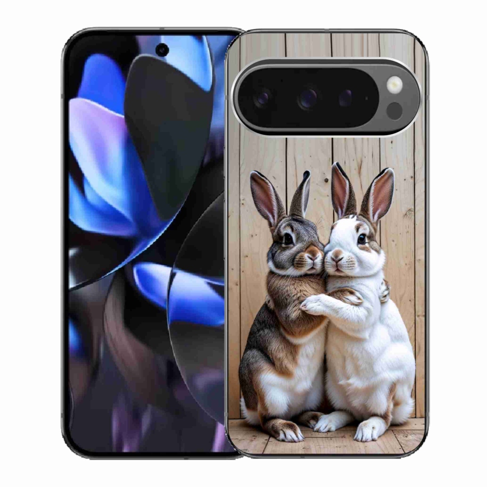 Gél borítás mmCase a Google Pixel 9 Pro számára - nyúl pár
