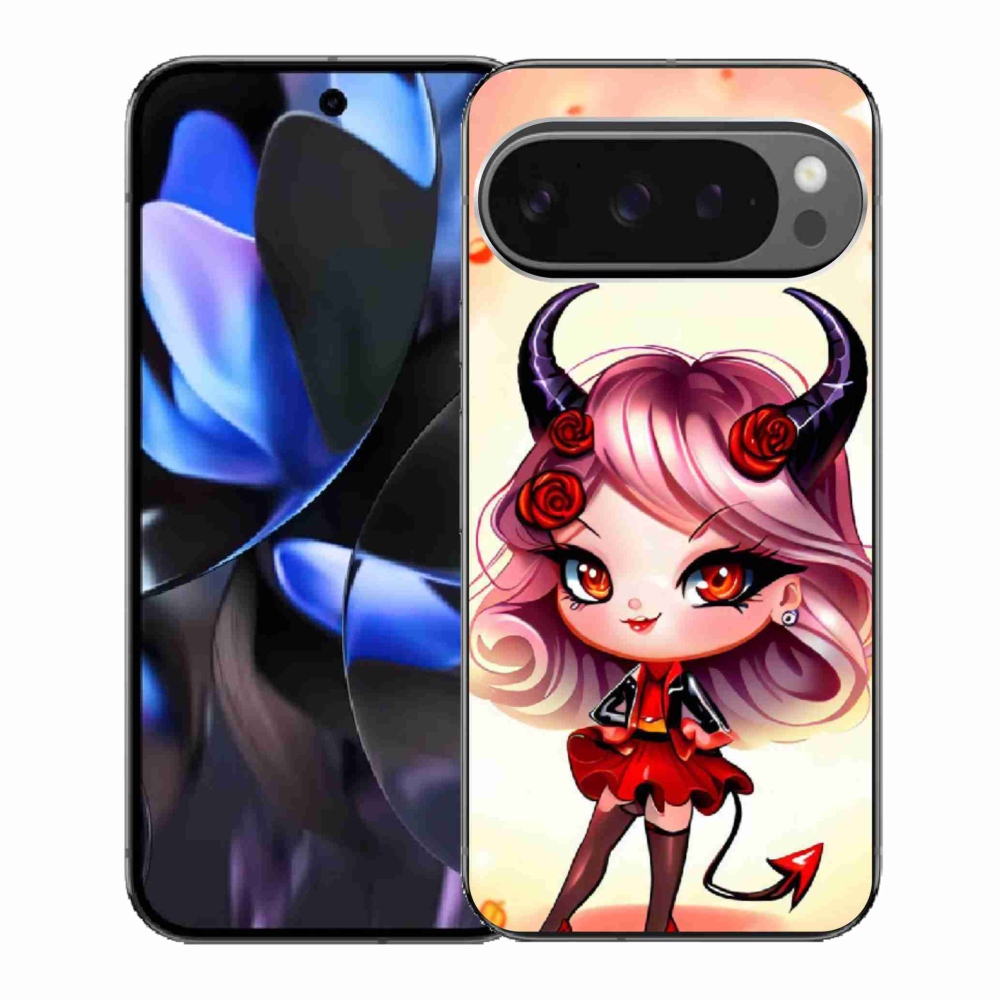 Zselés borítás mmCase a Google Pixel 9 Pro számára - rajzfilm ördög