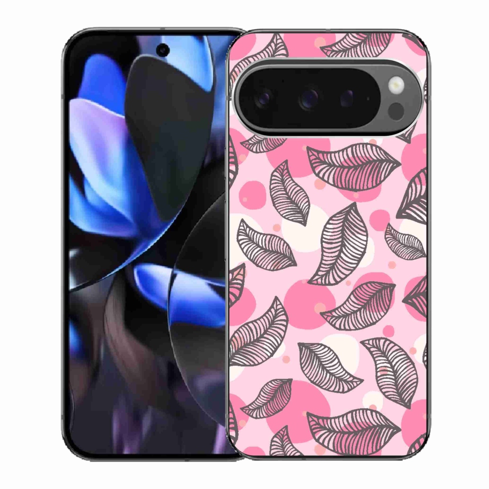 Gél borítás mmCase a Google Pixel 9 Pro számára - rajzfilmes hulló levelek
