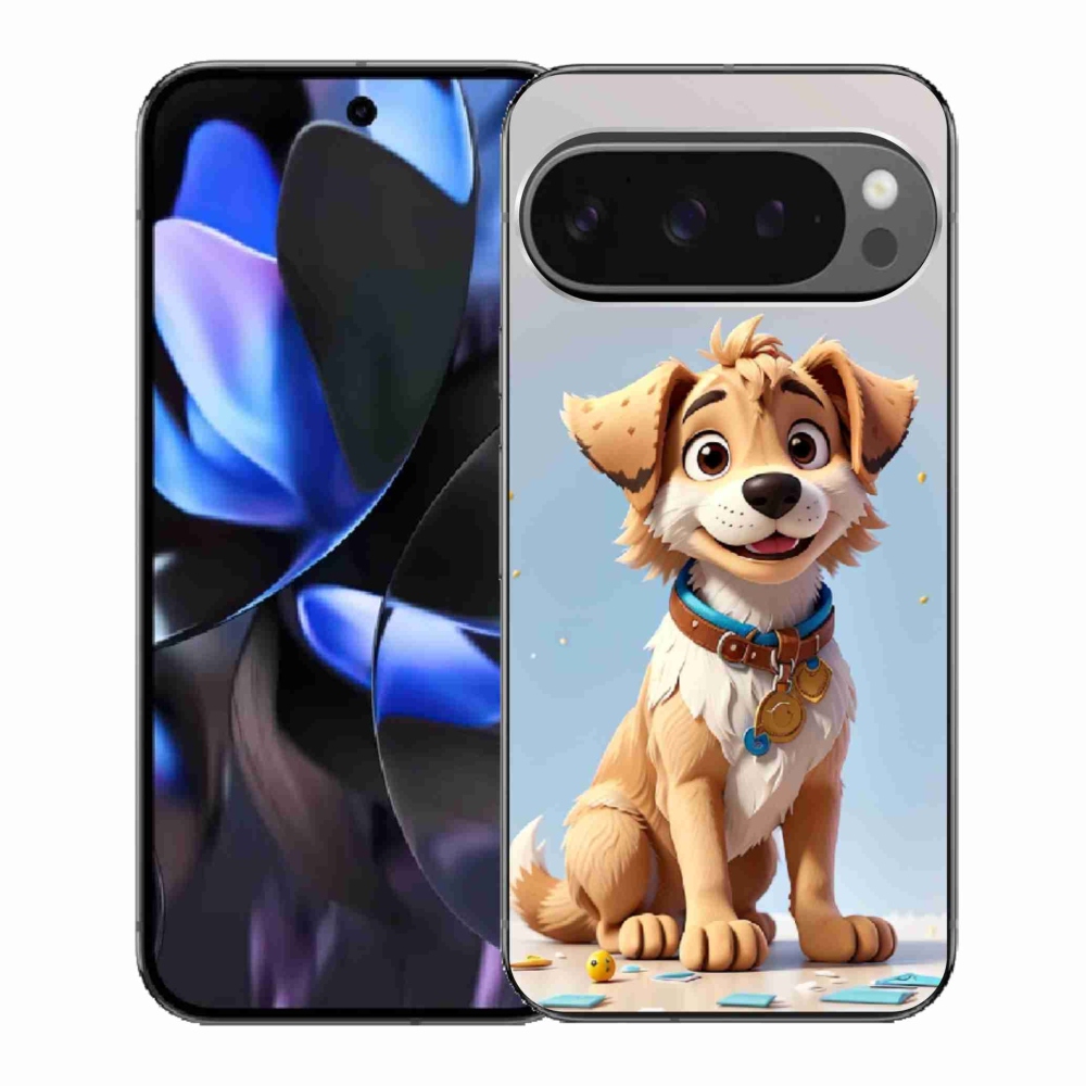 Gél borítás mmCase a Google Pixel 9 Pro számára - rajzfilm kiskutya