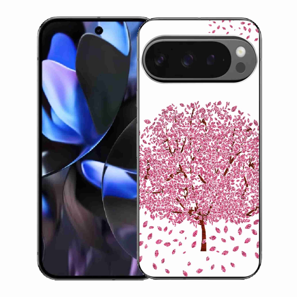 Gél borítás mmCase a Google Pixel 9 Pro számára - rajzfilmfa levelekkel