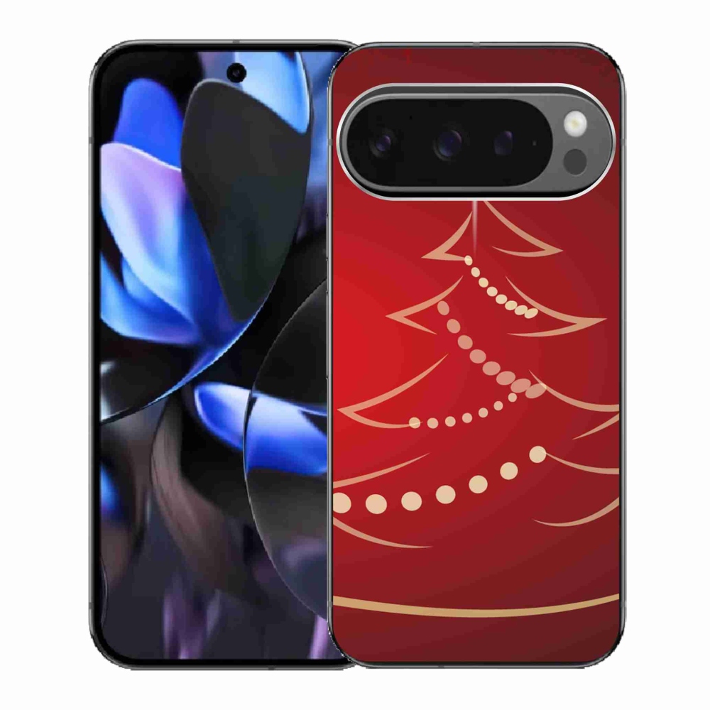 Gél borítás mmCase a Google Pixel 9 Pro számára - karácsonyfa karikatúra