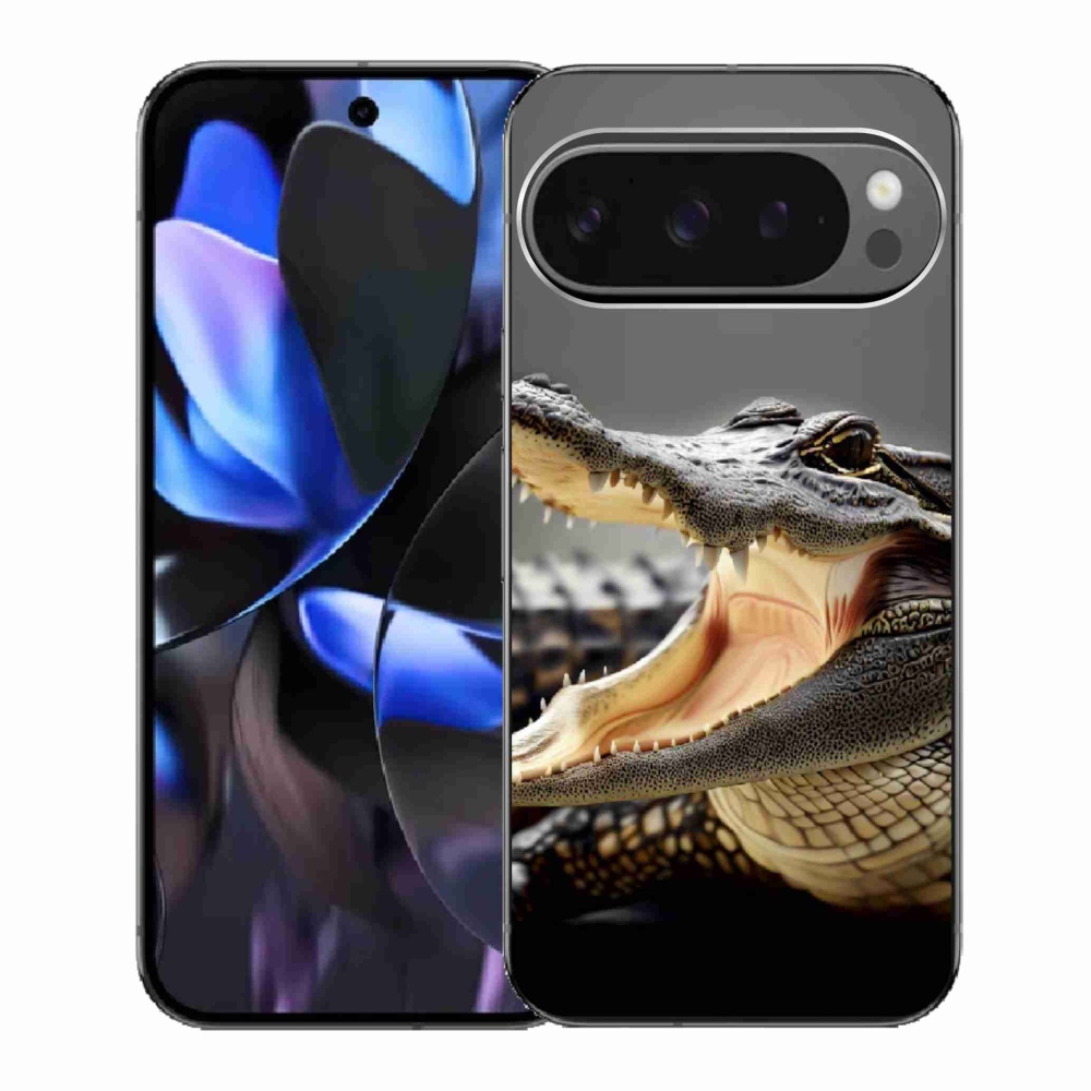 Gél borítás mmCase a Google Pixel 9 Pro számára - krokodil