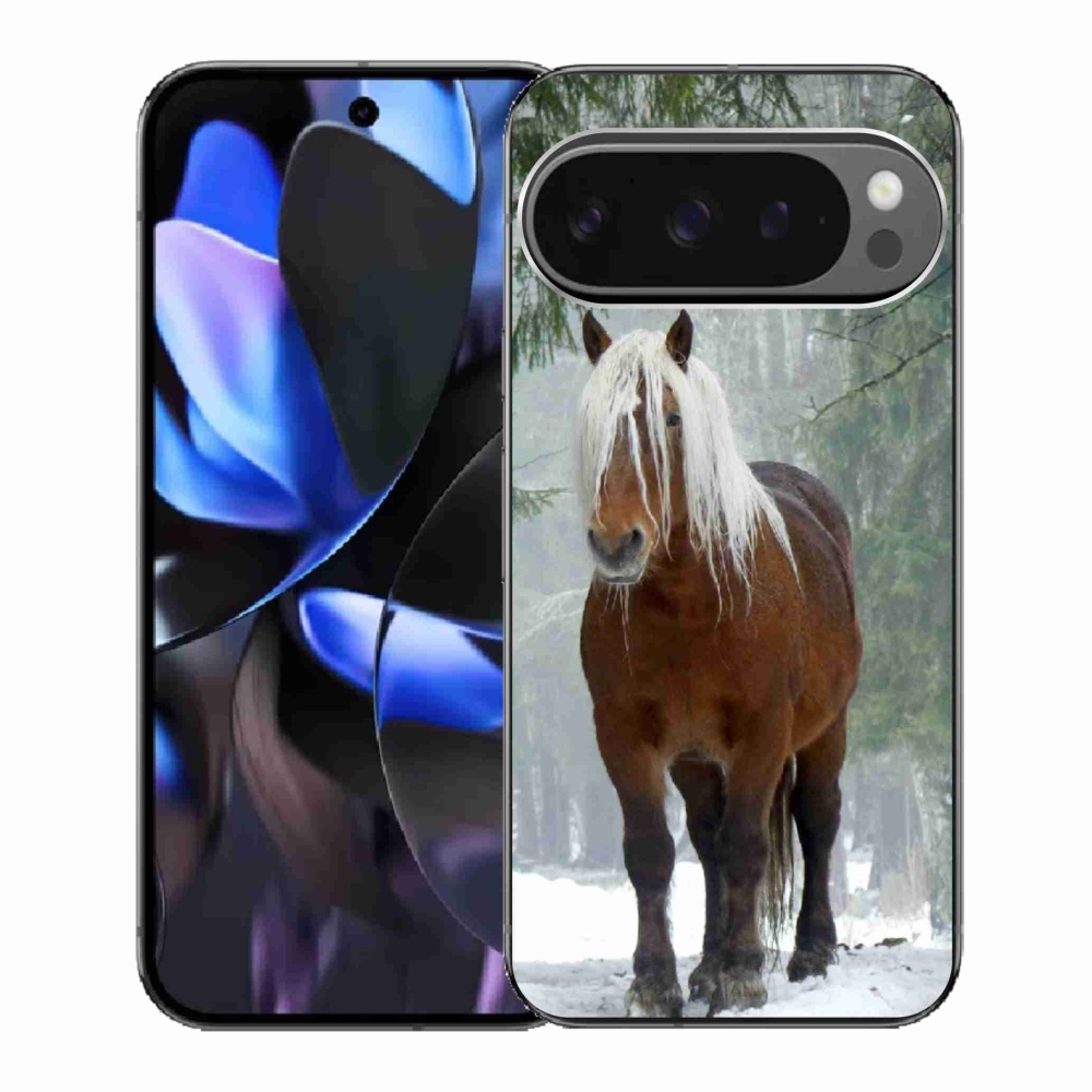Gél borítás mmCase a Google Pixel 9 Pro számára - ló az erdőben