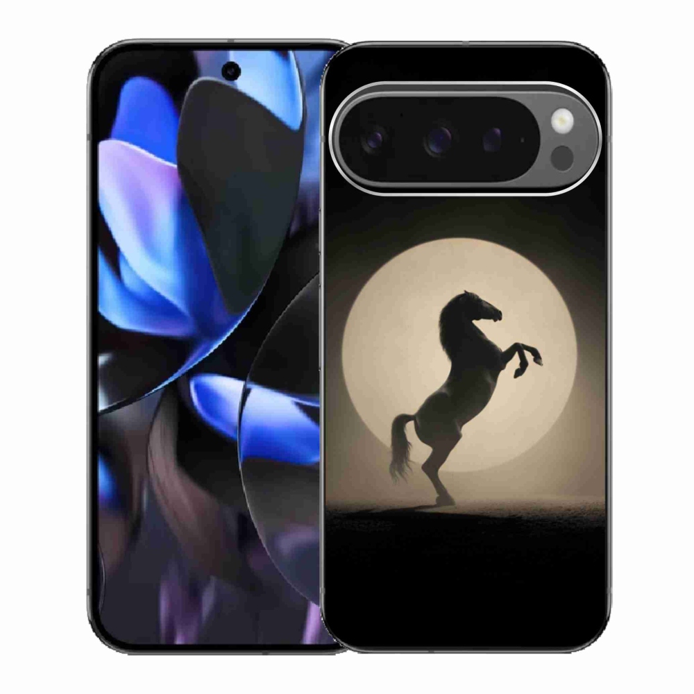 Gél borítás mmCase a Google Pixel 9 Pro számára - ló sziluettben