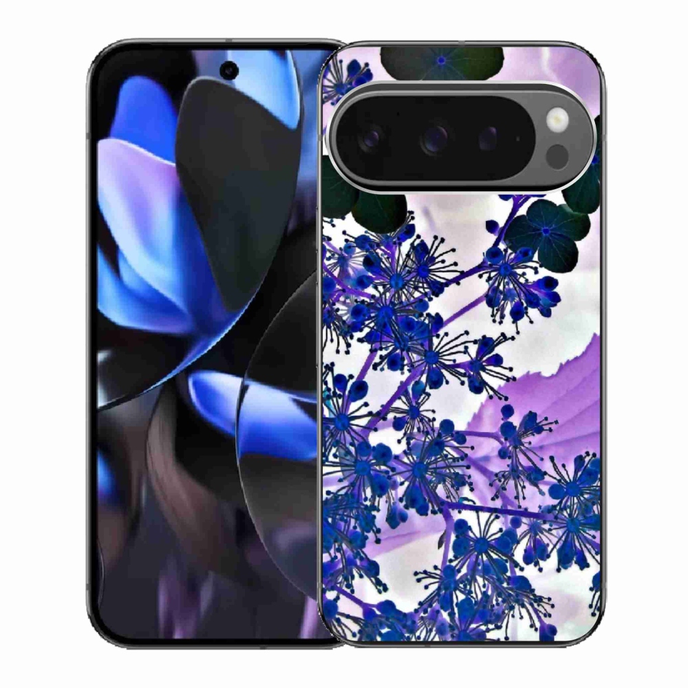 Zselés borítás mmCase a Google Pixel 9 Pro számára - hortenzia virág