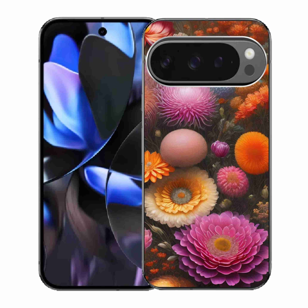 Gél borítás mmCase a Google Pixel 9 Pro számára - virágos kompozíció