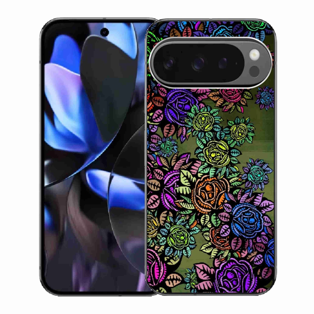 Gél borítás mmCase a Google Pixel 9 Pro számára - virágok 6