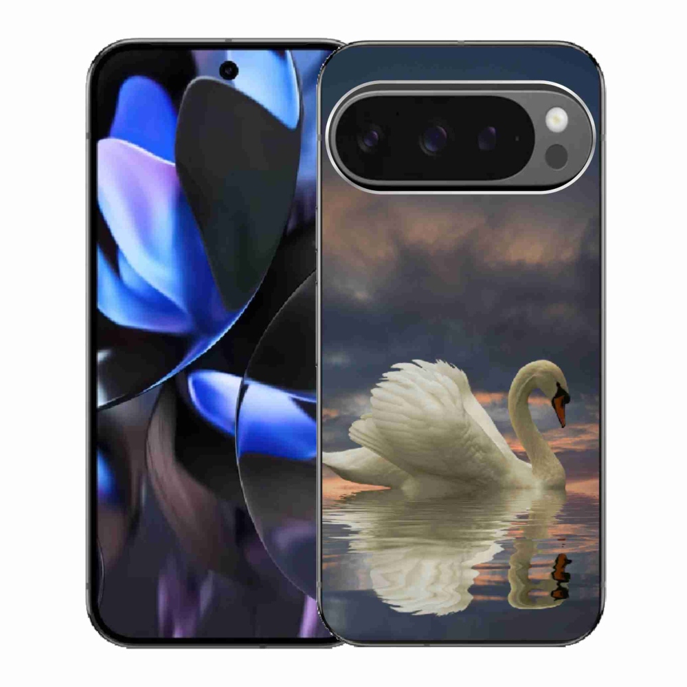 Zselés borítás mmCase a Google Pixel 9 Pro számára - hattyú