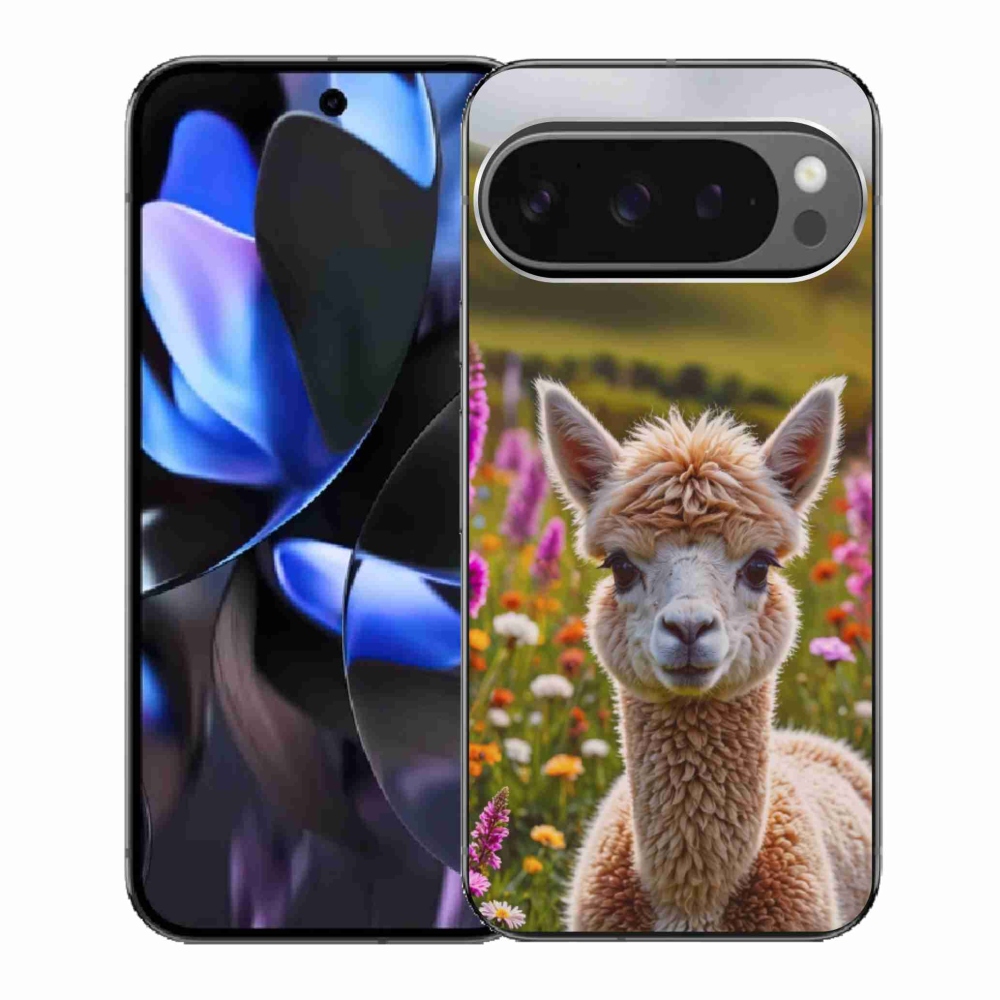 Gél borítás mmCase a Google Pixel 9 Pro számára - láma a réten