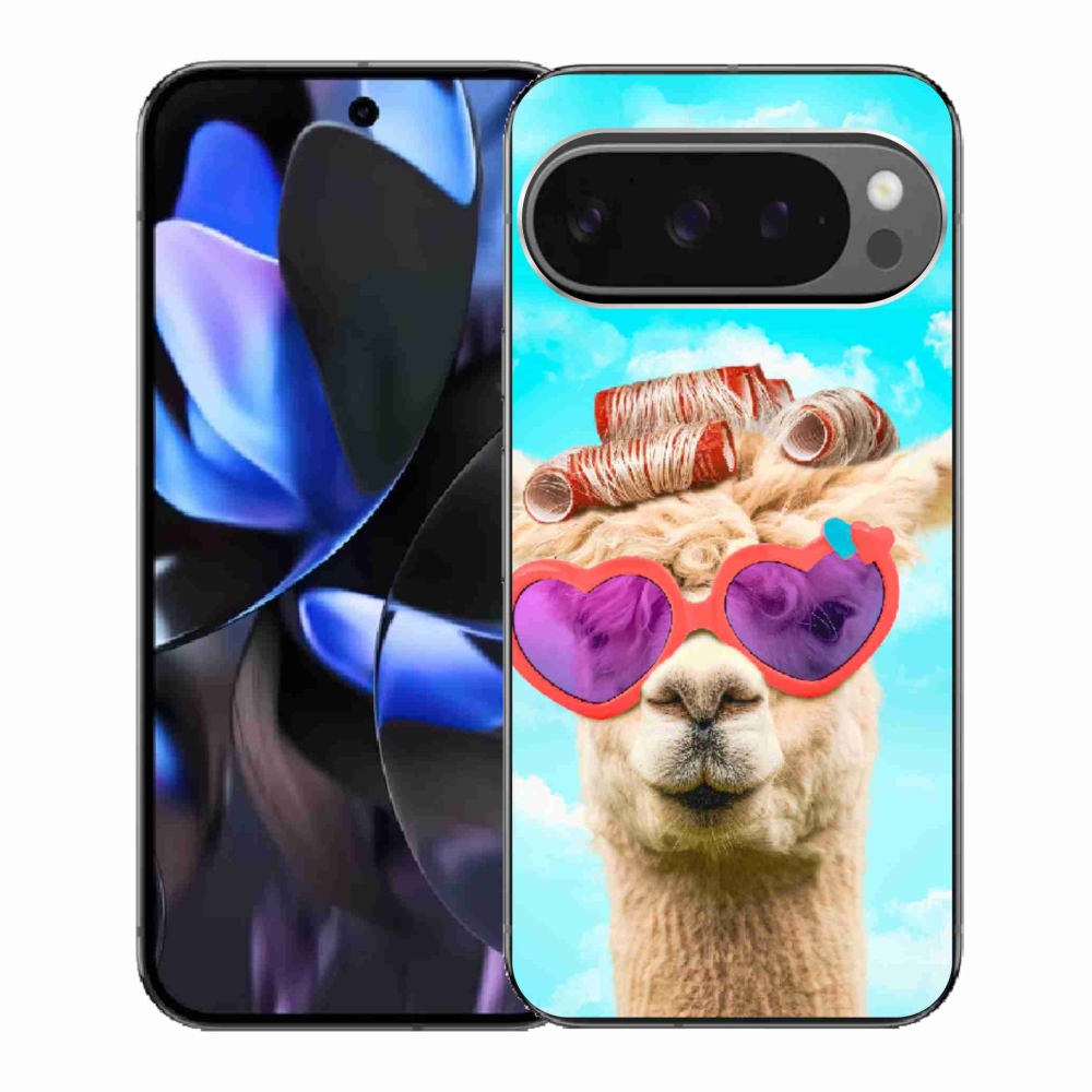 Gél borítás mmCase a Google Pixel 9 Pro számára - szemüveges láma