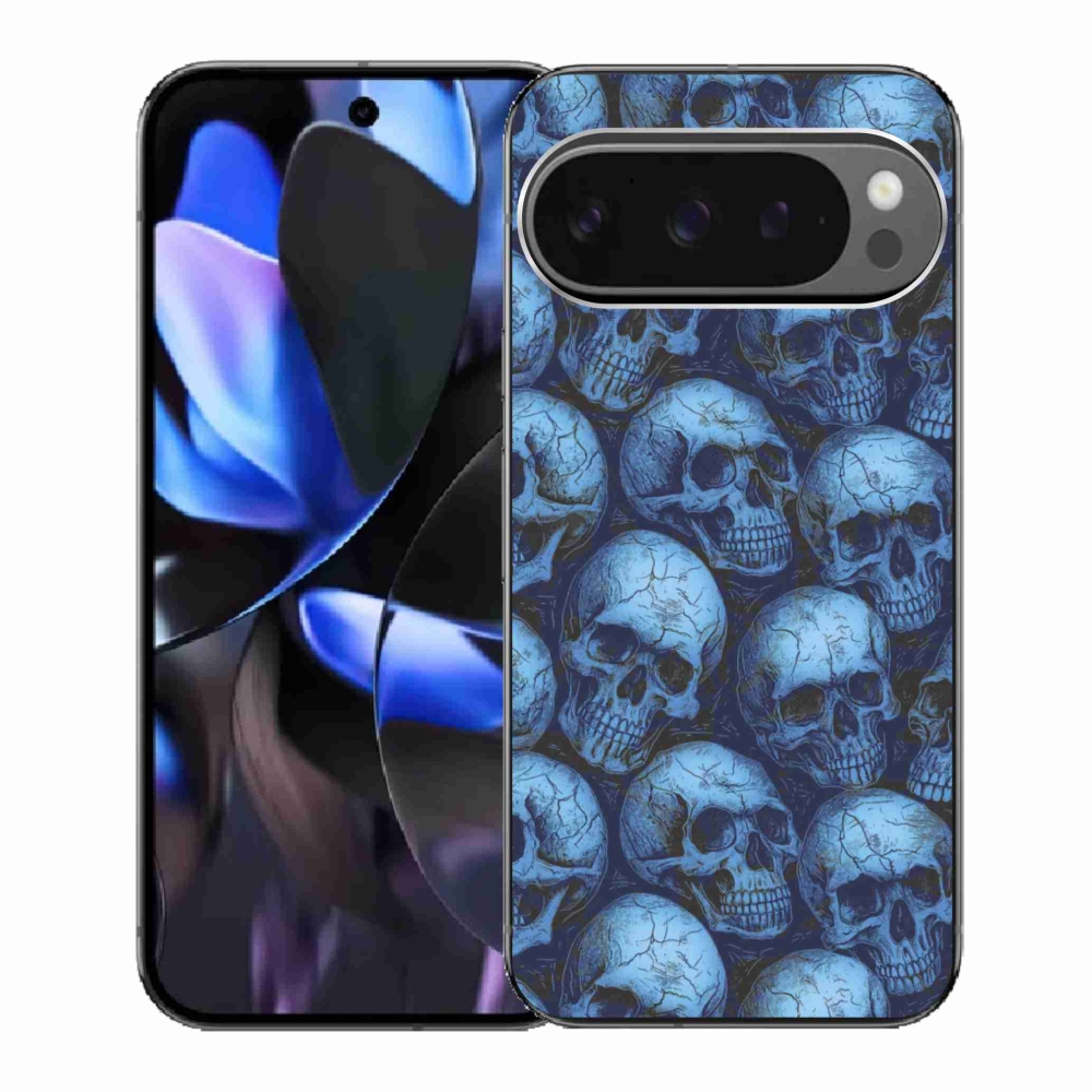Gél borítás mmCase a Google Pixel 9 Pro számára - koponyák