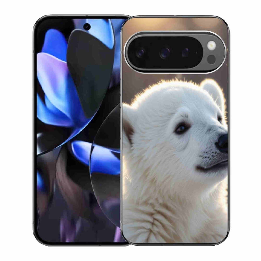 Zselés borítás mmCase a Google Pixel 9 Pro számára - jegesmedve