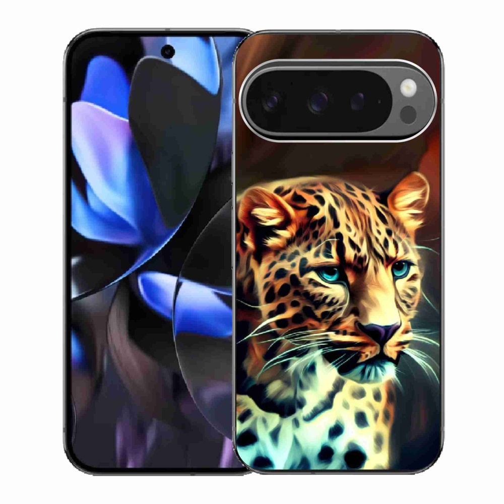 Zselés borítás mmCase a Google Pixel 9 Pro számára - leopárd