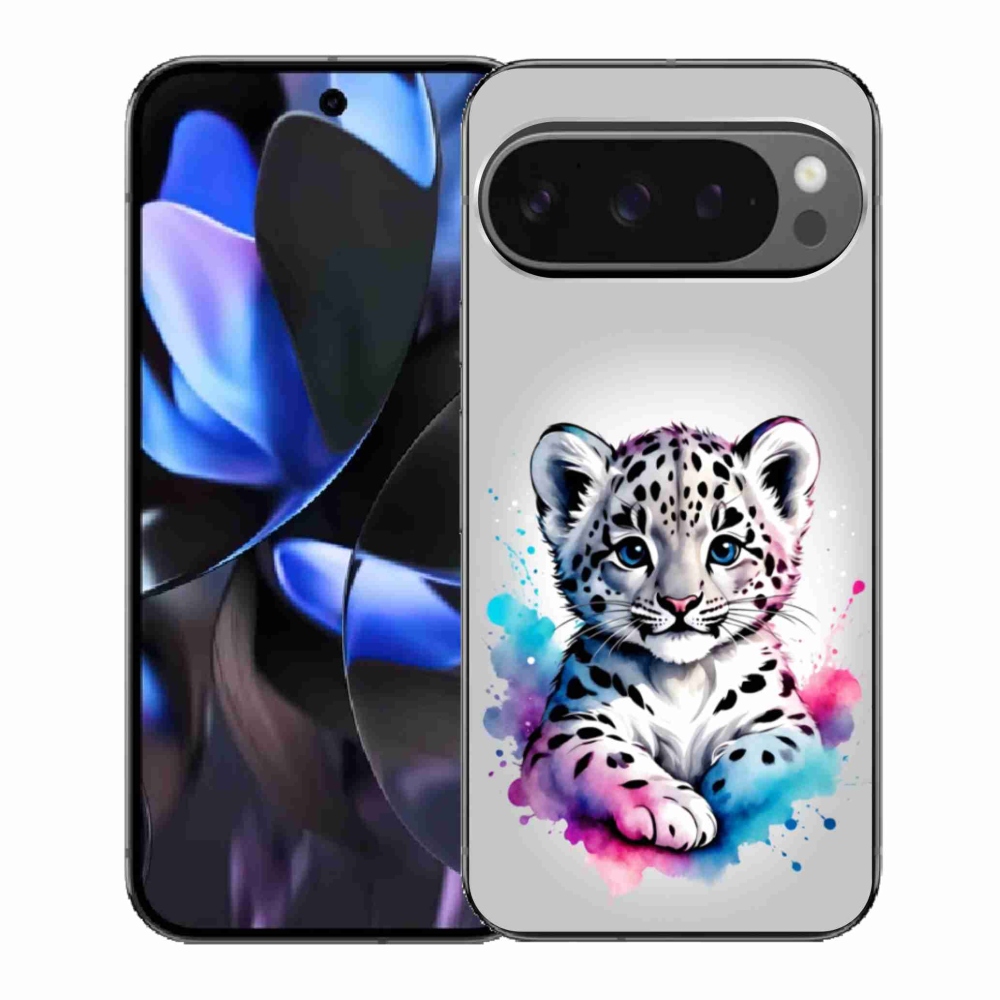 Gél borítás mmCase a Google Pixel 9 Pro számára - leopárd kölyök